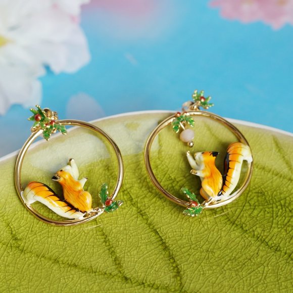 BNW cute  squirrel earrings Bill skinner - Picture 6 of 8